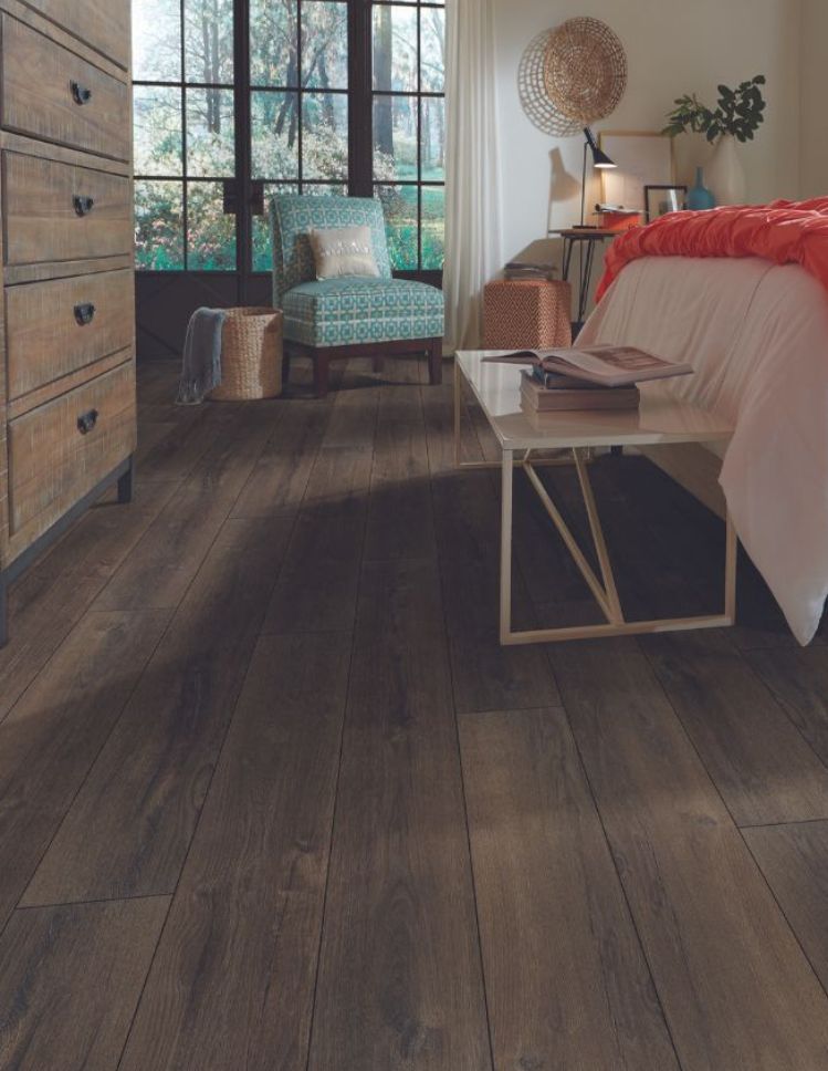 wood look luxury vinyl plank flooring installation in a Rochester, MN, home