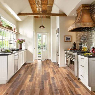 laminate flooring in a rustic Rochester MN kitchen