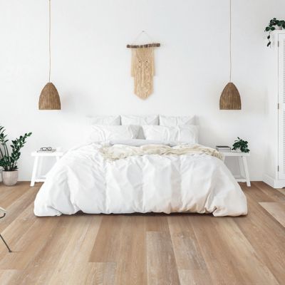 luxury vinyl plank floors in a bright MN bedroom